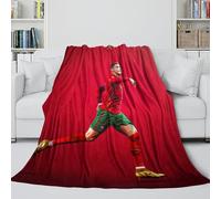 Ronaldo Cozy Blanket - Portugal Football The Memorable Blanket for Kid Bought By Parent/GrandParent - Birthday Gift for Son Daughter Grandson Granddaughter Friend 40x50inch(100x130cm)