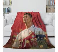 Ronaldo Fleece Blanket - Football Soft Cozy Blanket for Bed Sofa Office Crib Decor - Birthday Gift for Son Daughter Grandson Granddaughter Friend 70x80inch(180x200cm)