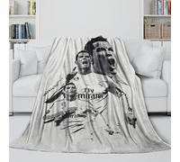 Ronaldo Fuzzy Blanket - Football Fleece Blanket for Kid Friends Hubby Boyfriend - Multi-purpose To Household - Christmas Birthday Wedding Gift 40x50inch(100x130cm)