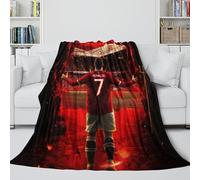 Ronaldo Fuzzy Blanket - Football Fleece Blanket for Kids Parents Friends Girlfriend Boyfriend - Christmas Birthday Wedding Gift 40x50inch(100x130cm)