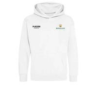 Ronaldo Logo Kids Hoodie - White / 2-3 years