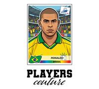 Ronaldo R9 1998 World Cup Sticker Men's T-Shirt - Black / L