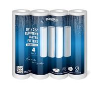 Ronaqua 20 Micron Sediment Water Filter Cartridge 10"x2.5", NSF Certified, 4-Layer Filtration for any 10-inch RO Units & Whole House Systems, Compatible with Culligan P5, AP110, WHKF-GD05, 4 Pack