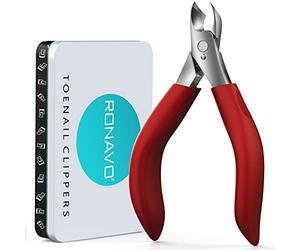 RONAVO Heavy Duty Professional Toe Nail Clippers for Men & Elderly, Large Toenail Scissors for Seniors/Mens/Women, Long Handle Safety Strong