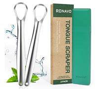 RONAVO Tongue Scraper for Sensitive Mouths/Gentle on Taste Buds, Freshens Breath