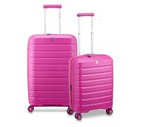 Roncato B-Flying 4 wheels Suitcase set 2-piece with expansion pleat pink
