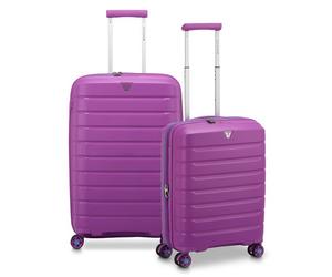 Roncato B-Flying 4 wheels Suitcase set 2-piece with expansion pleat purple