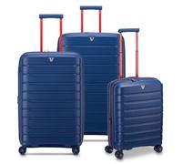 Roncato B-Flying Move 4 wheels Suitcase set 3-piece with expansion pleat blue