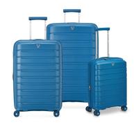 Roncato B-Flying Move 4 wheels Suitcase set 3-piece with expansion pleat blue