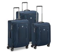 Roncato City 3.0 4 wheels Suitcase set 3-piece with expansion pleat blue