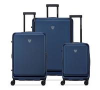Roncato Florence 4 wheels Suitcase set 3-piece with expansion pleat blue