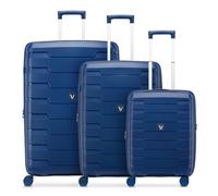 Roncato Skyline 2.0 4 wheels Suitcase set 3-piece with expansion pleat blue