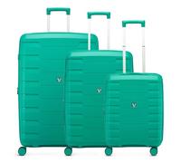 Roncato Skyline 2.0 4 wheels Suitcase set 3-piece with expansion pleat green