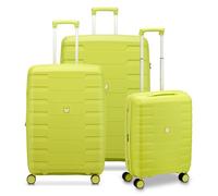 Roncato Skyline 2.0 4 wheels Suitcase set 3-piece with expansion pleat green