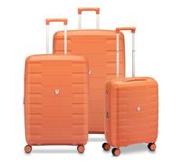 Roncato Skyline 2.0 4 wheels Suitcase set 3-piece with expansion pleat orange