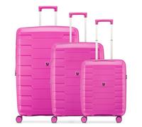 Roncato Skyline 2.0 4 wheels Suitcase set 3-piece with expansion pleat pink