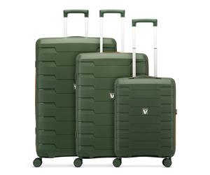 Roncato Skyline 2.0 Neon 4 wheels Suitcase set 3-piece green