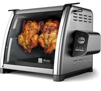 Ronco 5500 Series Stainless Steel Countertop Rotisserie Oven - 3 Cooking Functions: Rotisserie, Sear, No Heat Rotation - 15-Pound Capacity