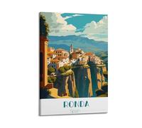 Roṇda Spaïn Vintage-Style Travel Poster Art Print Wall Photo Paint Hanging Picture Family Bedroom Decor 08x12inch(20x30cm)