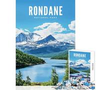 Rondane National Park Hard Jigsaw Puzzle for Adults 1000 Pieces Improve Attention Span And Focus Peaceful Relaxing Leisure Fun (38x26cm)