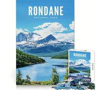 Rondane National Park Jigsaw for Teenagers 1000 Pieces Logic Practice Serene Escape Clean Edges Lovely Gift size 38x52cm