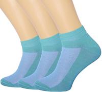 RONDO 3 Pack Unisex Ultra Thin Breathable Dry Fit Low Cut Running Ankle Socks Colour, Mint green, Shoe Size: 6-12