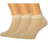 RONDO 3 Pack Unisex Ultra Thin Breathable Dry Fit Running Ankle Socks Low Cut for Mens and Womens Mesh Cotton Athletic Socks, Beige Super Thin, One size
