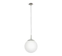 Rondo Glass And Metal Pendant Light EGLO White One Size