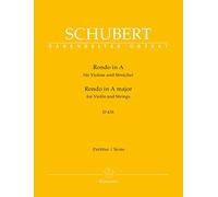 Rondo in A major for Violin and Strings D 438 (Full Score)