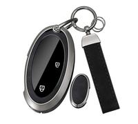 Rondrive Car Key Case Metal Key Case Protection Key Cover Compatible with Hyundai 2025 2026 Kona SX2 EV N Line Tucson NX4 NX4E N Line Ioniq 6 5 5N 9 Santa Fe Sonata 3/4/5/6/7 Buttons