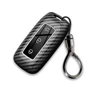 Rondrive Car Key fob Case fit for Geely EX5 SE PRO MAX SUV Galaxy E5 E8 Key Cover holder ABS Plastic Shell Keychain Keyring Remote control Protector Accessories Carbon fiber pattern Black 1