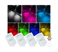 Rondrive Courtesy Step Lights fit for Mercedes Benz A CLASS W176 W177 2013-2022 Led Car Door Projector Lights Replacement 7 Colours Ambient Lighting Welcome Puddle Lights 4 Pieces