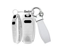 Rondrive Key Case Compatible with Audi 2021 A3 Hybrid 8Y A6 C8 2018 RS for E-tron GT Q4 Q7 A7 A8 SQ8 RS3 2019-2024 Rhinestones Car Key Case Cover TPU Key Case Key Case-B Pink
