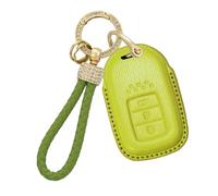 Rondrive Key Case Suitable for Honda Pilot Vezel BR-V Ridgeline CR-V CRV 2023 2024 Car Key Case Key Fob Car Key Case Goatskin Key Cover Car Accessories Green