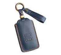 Rondrive Leather Key Case Car Key Case Fits Renault Clio 5 Koleos R5 E-Tech Rafale Austral Alpine Arkana Twingo Talisman Accessories Key Cover Key Bag Key Fob Blue