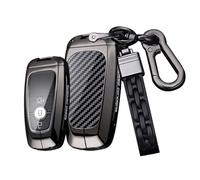 Rondrive Metal Car Key Cover fit for Ford Mustang Ranger Transit EcoSport Everest Edge Fusion F150 Mondeo Bronco key fob case holder shell keychain Keyring Accessories 2/3/4/ buttons