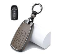 Rondrive Metal Key fob Cover fit for Chery Tiggo 4 7 8 Pro Omoda 5 9 C5 C9 E5 S5 O5 Jaecoo J7 J8 2023 2024 2025 2026 Car Key Case Holder Shell Keychain Keyring Accessories Elephant Grey 1