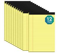 Roneky 5x8 Legal Note Pad Yellow Notepads 12 Pack