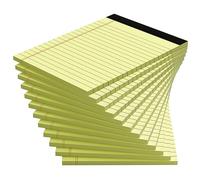 Roneky Legal Pads 4x6 Yellow Note Pads, 12 Pack College Ruled Notepads, Yellow Notebook 30 Sheets per Writing Paper for Home Office School Supplies