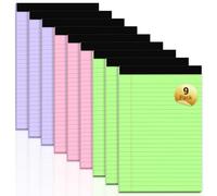 Roneky Legal Pads Note Pads 5 x 8 Lined Pads of 9 Pack