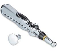 Ronest Electronic Acupuncture Pen Magnet Massage Therapy for Body Pain Battery Powered Silver Color