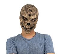 RONGbbppQ Halloween Horror Mask, Creepy Novelty Latex Full Head Skeleton Scary Masks, 3D Skull Head Mask for Men Women Halloween Costume Party Latex Mask For Adult, 25x45cm
