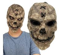 RONGbbppQ Halloween Horror Mask, Novelty Latex Full Head Skeleton Scary Masks, 3D Skull Head Mask for Men Women Halloween Party Decorations Halloween Costumn for Party, 25 * 45cm