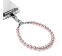 RONGBOER Beaded Phone Strap,Premium Crystal Pearl Lanyard Elegant Chain-Cute&Glossy Wrist Strap for Phone Case,Women Gift,15, S, Glass, Alloy Alloy Silicone, simulated pearl