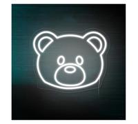RONGCH Hanging Art Neon Signs Cute Bear Neon Sign Led Light Bedroom Home Dorm Wall Decor Bar Gameroom Livingroom Birthday Party Decoration 45x36.5cm(B)