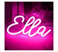 RONGCH Hanging Art Neon Signs Ella's Haven Neon, USB Powered Dimmable Neon for Bedrooms, Game Rooms, Party Wall Art 16cmx22cm