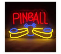 RONGCH Hanging Art Neon Signs Pinball Neon Signs LED Lights Wall Decor for Game Room Man Cave Bar Pub for Home Decoration 34cmx35cm