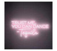 RONGCH Hanging Art Neon Signs Trust Me You Can Dance Tequila Neon Sign Bar Wall Decor Wedding Outdoor(B,60cm)