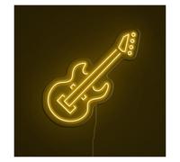 RONGCH Hanging Art Signs Guitar Neon Sign, Suitable for Music Studio Decor with Brightness Adjustable 51cm
