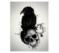 RONGCH Wall Art Canvas Prints Black And White Samurai Portrait Jungle Posters Prints Japanese Warrior Wall Art Canvas Painting For Home Decor(C,30x40cm)